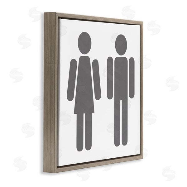 Stupell Industries Milli Villa | Men's & Women's Restroom Symbols Wall Art