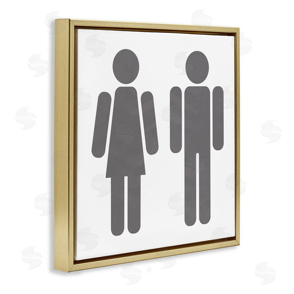 Stupell Industries Milli Villa | Men's & Women's Restroom Symbols Wall Art