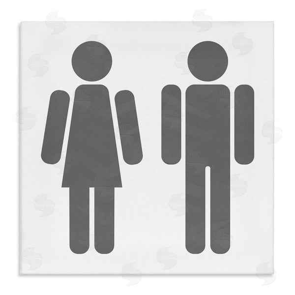 stupell industries Milli Villa | Men's & Women's Restroom Symbols Wall Art