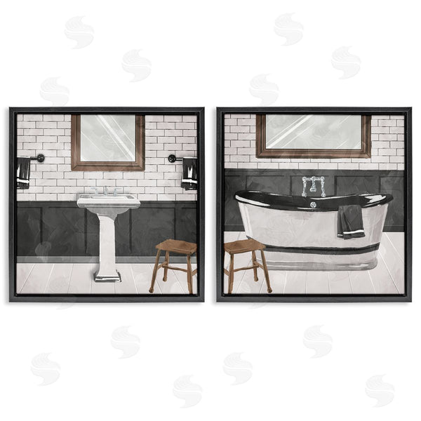 Stupell Industries Milli Villa | Modern Country Bathroom Interior