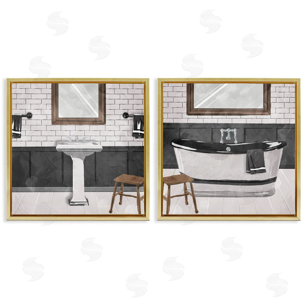 Stupell Industries Milli Villa | Modern Country Bathroom Interior
