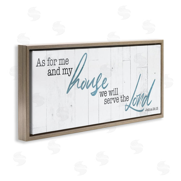 Stupell Industries Milli Villa | Our House Serves The Lord Rustic