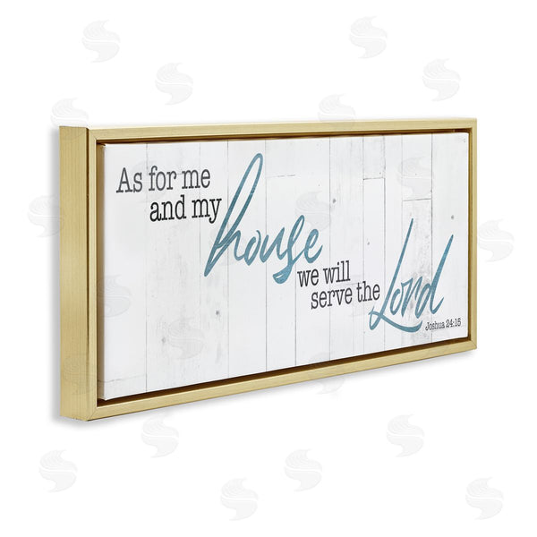 Stupell Industries Milli Villa | Our House Serves The Lord Rustic