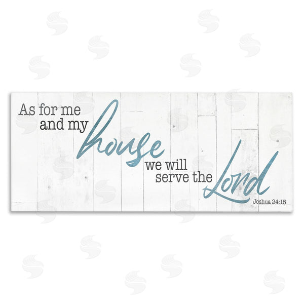 stupell industries Milli Villa | Our House Serves the Lord Rustic