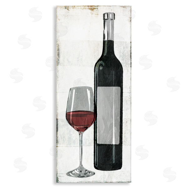 stupell industries Milli Villa | Rustic Red Wine Glass Distressed
