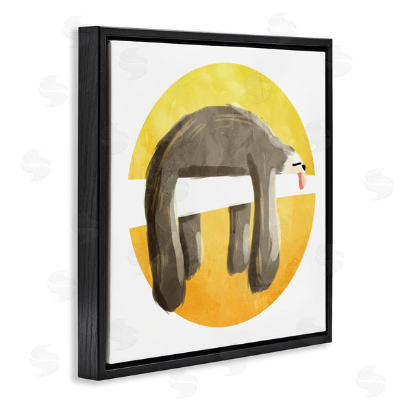 Stupell Industries Milli Villa | Sleeping Tree Sloth Yellow