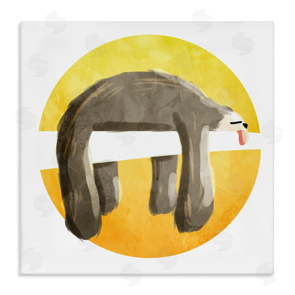 stupell industries Milli Villa | Sleeping Tree Sloth Yellow