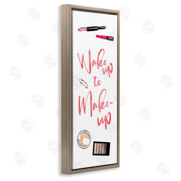 Stupell Industries Milli Villa | Wake & Make Up Beauty Wall Art
