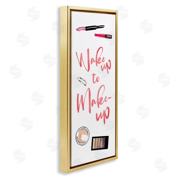 Stupell Industries Milli Villa | Wake & Make Up Beauty Wall Art