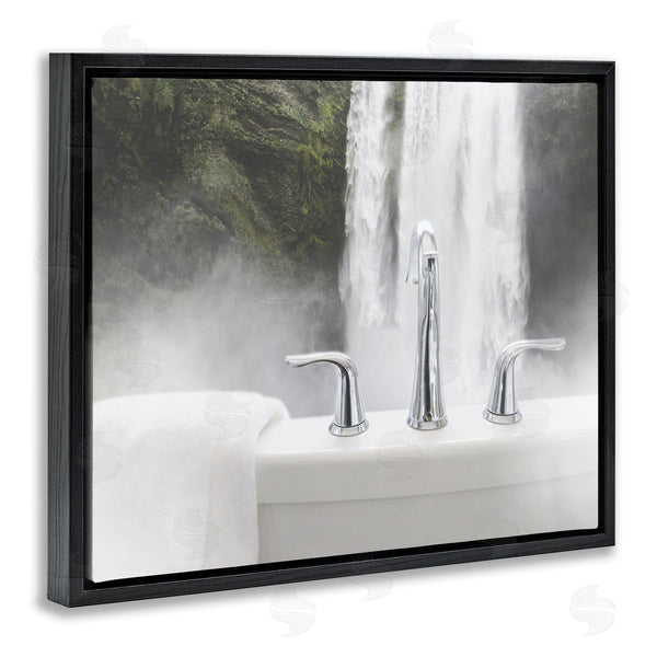 Stupell Industries Milli Villa | Waterfall Bath Time Photograph