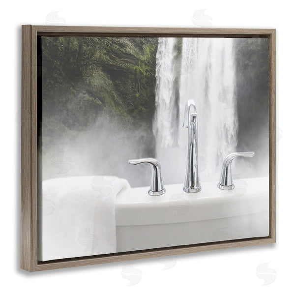 Stupell Industries Milli Villa | Waterfall Bath Time Photograph