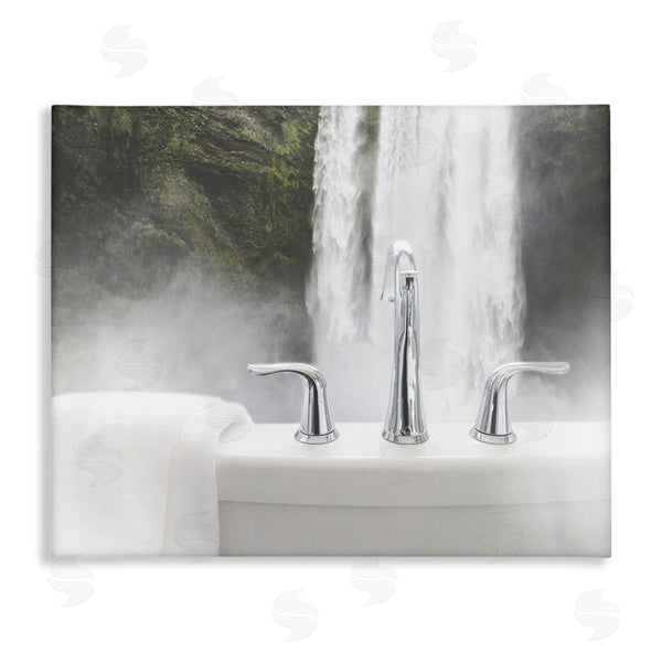 stupell industries Milli Villa | Waterfall Bath Time Photograph