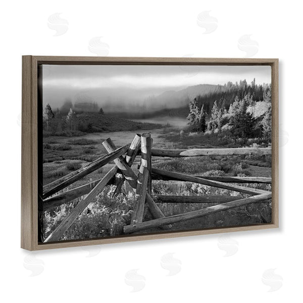 Stupell Industries MJ Photography | Grand Tetons Fence Beyond Wall Art