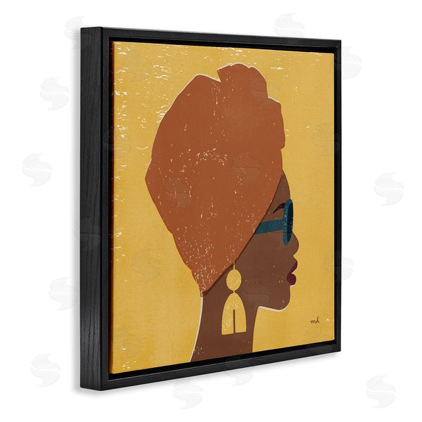 Stupell Industries Moira Hershey | Female Head Wrap Glam Fashion