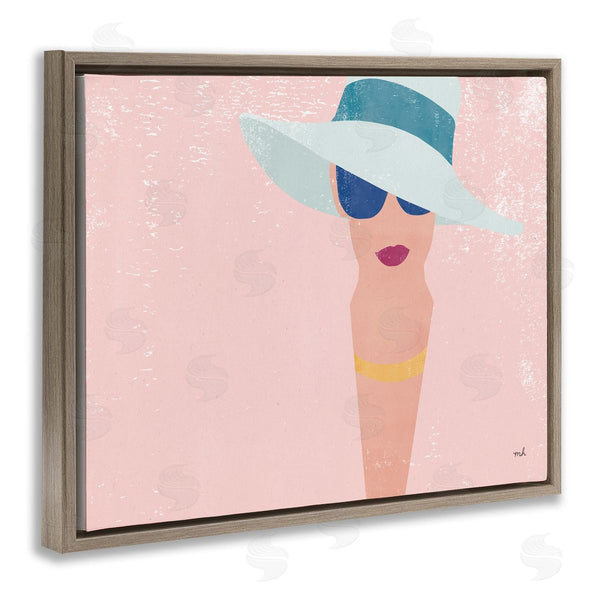 Stupell Industries Moira Hershey | Pink Pastel Female Portrait