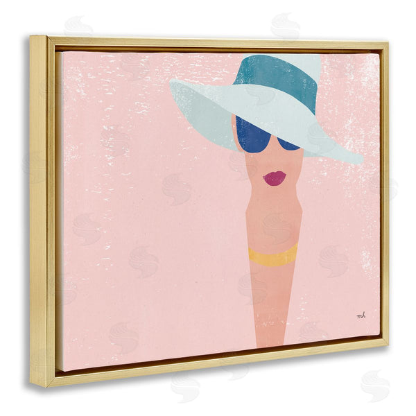 Stupell Industries Moira Hershey | Pink Pastel Female Portrait