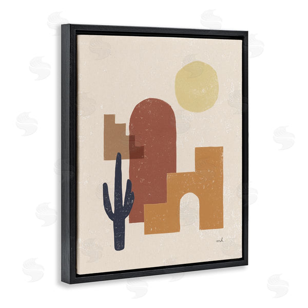 Stupell Industries Moira Hershey | Southwestern Shape Arrangement Abstract Cactus Desert Sun Landscape Wall Art