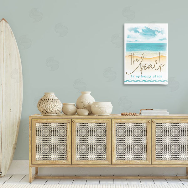 Stupell Industries Mollie B. | Beach Is Happy Place Wall Art