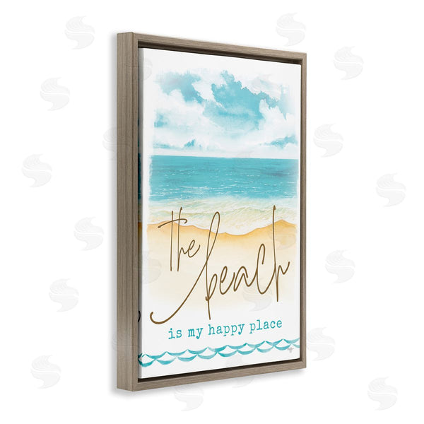 Stupell Industries Mollie B. | Beach Is Happy Place Wall Art