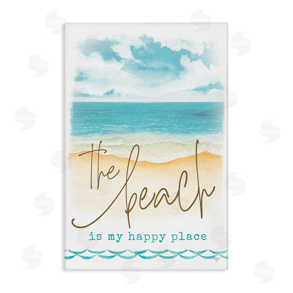 stupell industries Mollie B. | Beach is Happy Place Wall Art