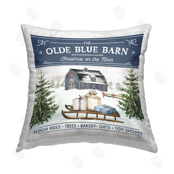 Stupell Industries Mollie B. | Christmas On Farm Shoppe Printed Throw Pillow