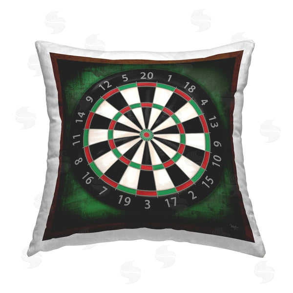 stupell industries Mollie B. | Darts Game Target Printed Throw Pillow