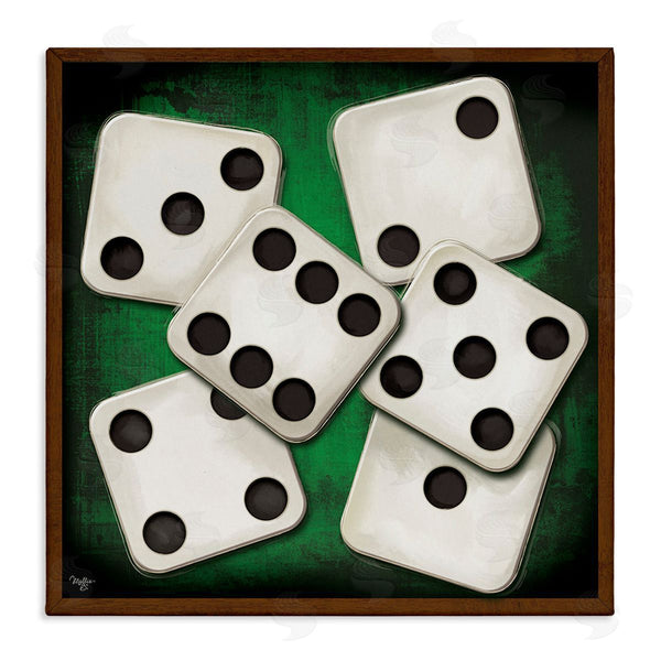 stupell industries Mollie B. | Dice on Casino Table Wall Art