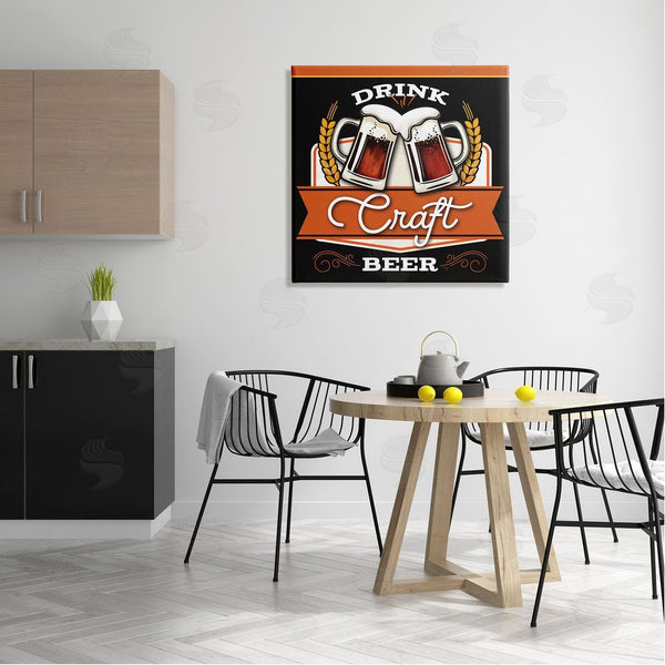 Stupell Industries Mollie B. | Drink Craft Beer Vintage Phrase Wall Art
