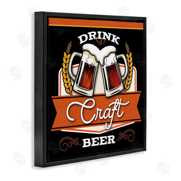 Stupell Industries Mollie B. | Drink Craft Beer Vintage Phrase Wall Art