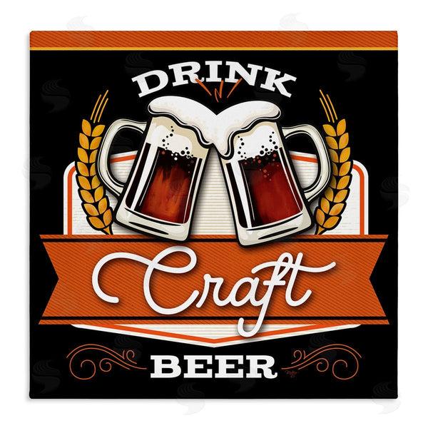 stupell industries Mollie B. | Drink Craft Beer Vintage Phrase Wall Art