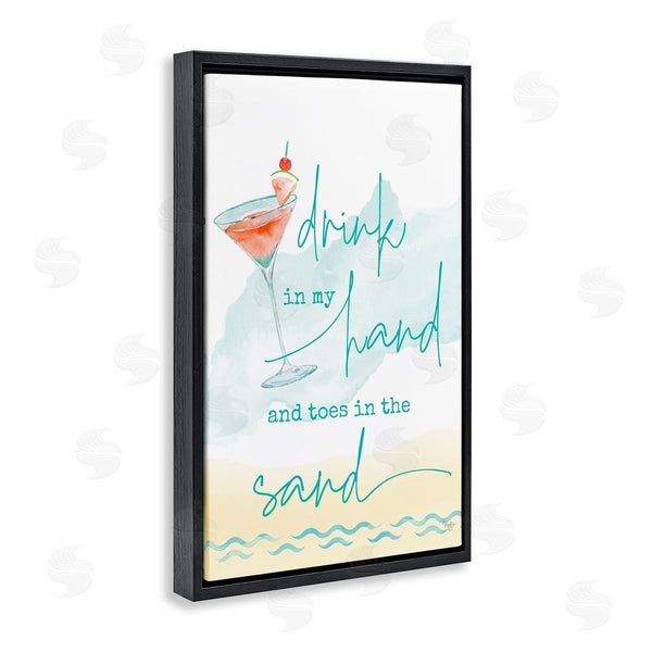 Stupell Industries Mollie B. | Drink & Sand Beach Sentiment Wall Art