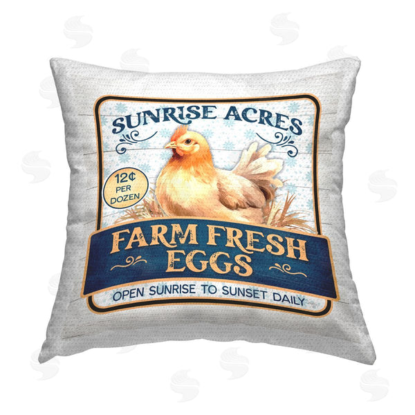 Stupell Industries Mollie B. | Farm Fresh Eggs Printed Throw Pillow