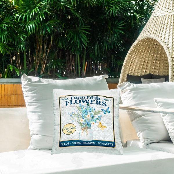 Stupell Industries Mollie B. | Farm Fresh Flowers Printed Throw Pillow