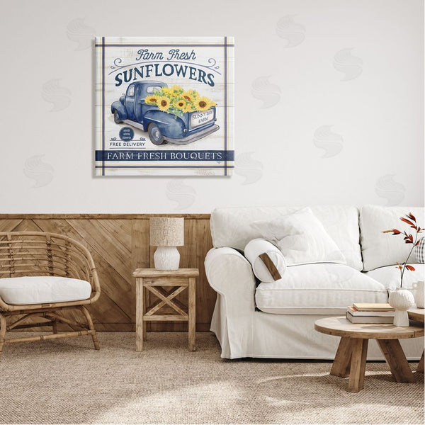 Stupell Industries Mollie B. | Farm Fresh Sunflowers Ad Wall Art