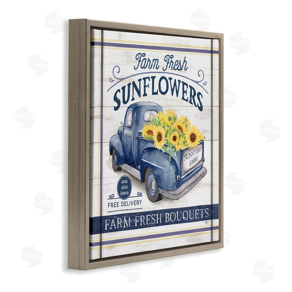 Stupell Industries Mollie B. | Farm Fresh Sunflowers Ad Wall Art