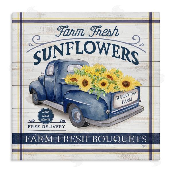 stupell industries Mollie B. | Farm Fresh Sunflowers Ad Wall Art