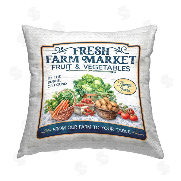 Stupell Industries Mollie B. | Fresh Farm Market Printed Throw Pillow