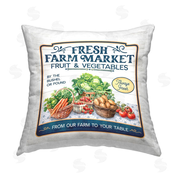 stupell industries Mollie B. | Fresh Farm Market Printed Throw Pillow