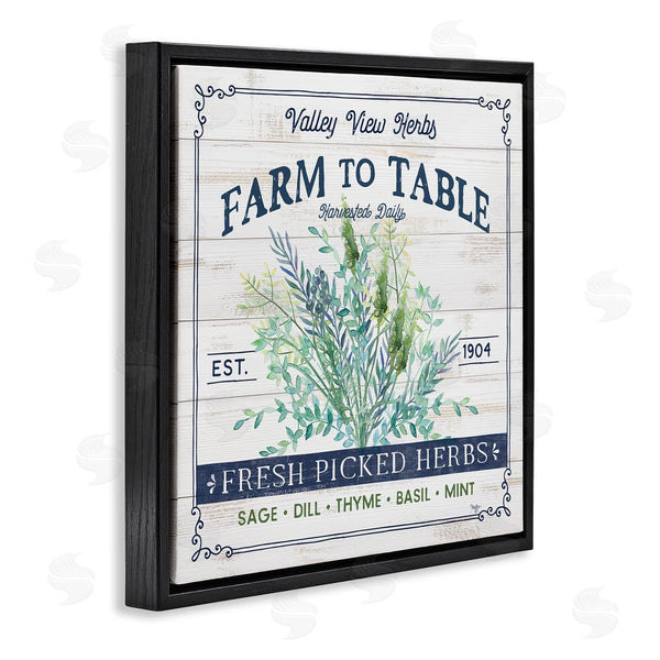 Stupell Industries Mollie B. | Fresh Picked Herbs Phrase Wall Art