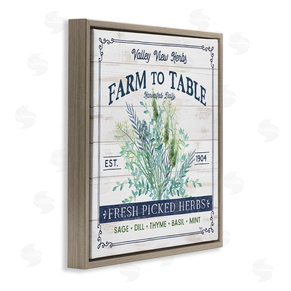 Stupell Industries Mollie B. | Fresh Picked Herbs Phrase Wall Art
