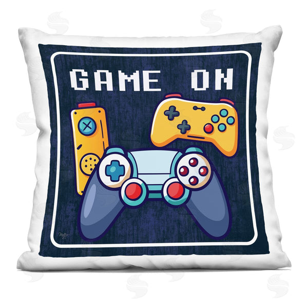 stupell industries Mollie B. | Game On with Controllers Printed Throw Pillow