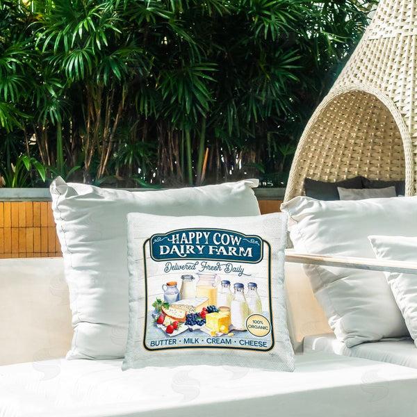 Stupell Industries Mollie B. | Happy Cow Farm Printed Throw Pillow