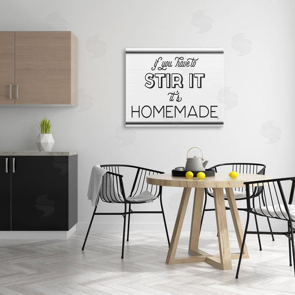 Stupell Industries Mollie B. | Homemade If Stirred Humorous Cooking Kitchen Vintage Phrase Wall Art