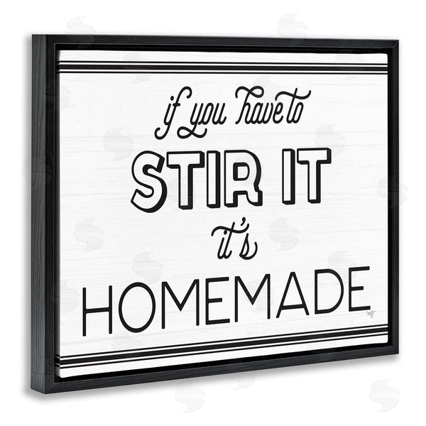 Stupell Industries Mollie B. | Homemade If Stirred Humorous Cooking Kitchen Vintage Phrase Wall Art