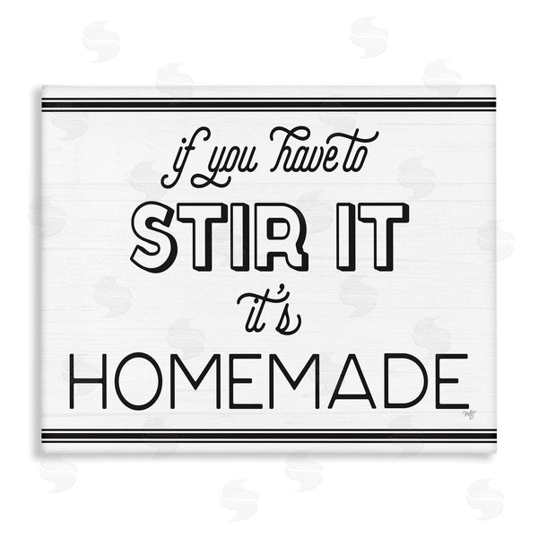 stupell industries Mollie B. | Homemade If Stirred Humorous Cooking Kitchen Vintage Phrase Wall Art