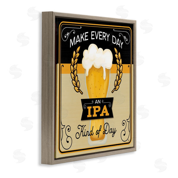 Stupell Industries Mollie B. | IPA Kind Of Day Beer Sign Wall Art