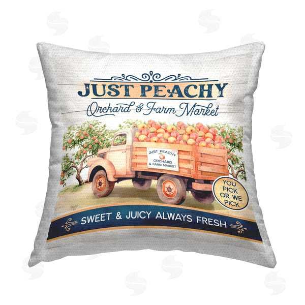 Stupell Industries Mollie B. | Just Peachy Orchard Printed Throw Pillow
