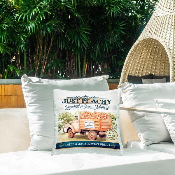 Stupell Industries Mollie B. | Just Peachy Orchard Printed Throw Pillow