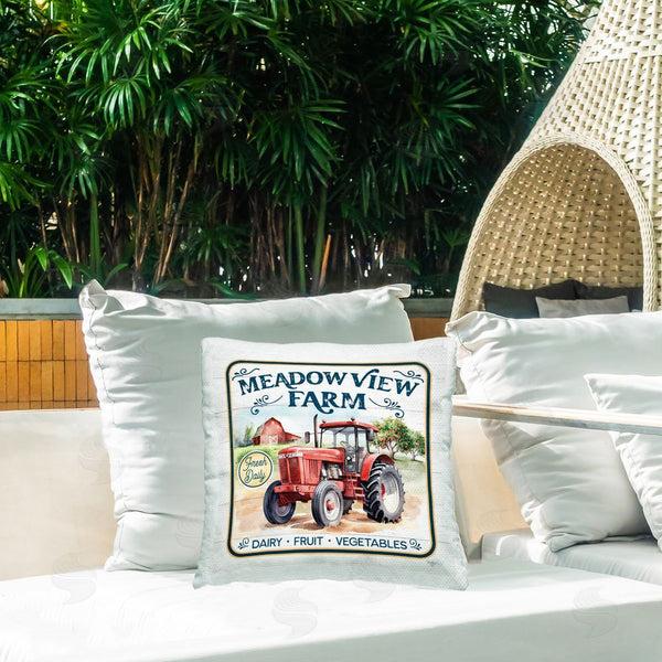 Stupell Industries Mollie B. | Meadowview Farm Tractor Printed Throw Pillow