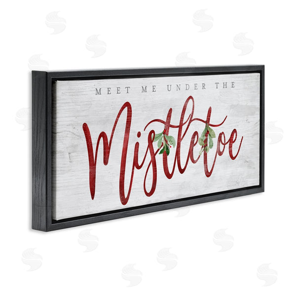 Stupell Industries Mollie B. | Meet Me Under Mistletoe Wall Art